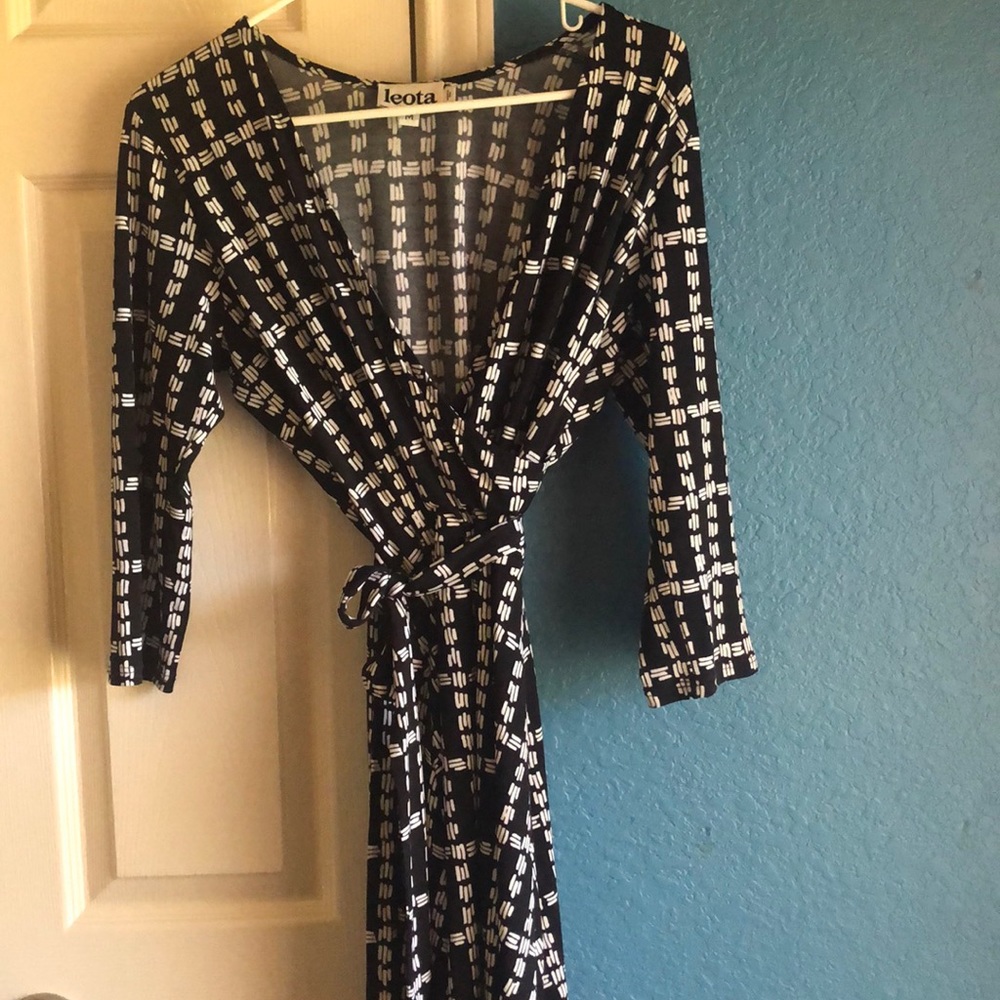 Faux Wrap Dress from Stitch Fix, Leota brand